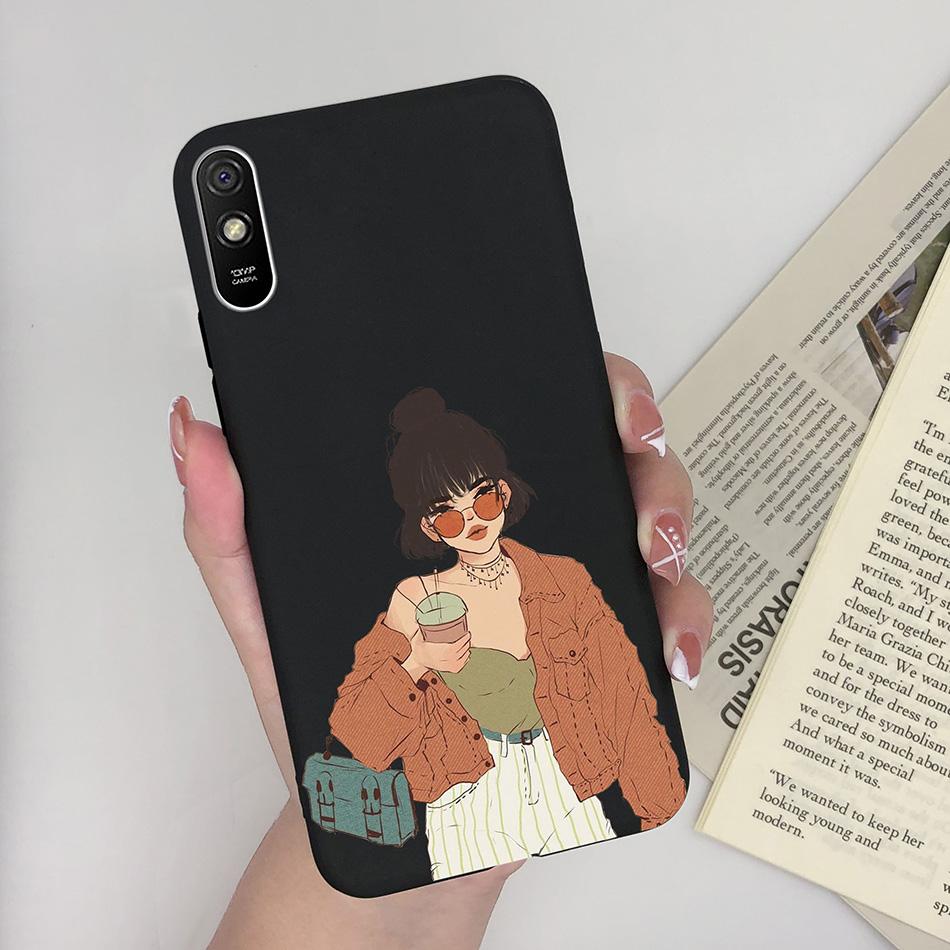 

For xiaomi redmi 9A 9AT 9i Case Silicon Fashion Butterfly Heart Pattern Phone Cover Back Cases For Redmi 9A Redmi9A Case Fundas Redmi 9A