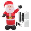 Navidad Inflable Papá Noel Impermeable Resistencia al Desgarro Decoración Inflable de Papá Noel con Luces LED