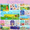 Children Sticker Book With Reusable Paper And Bubble Stickers For Early Learning And Brain Development