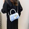 Fashion Contrasting Colors New Niche Texture Handbag Casual Versatile Simple Shoulder Messenger Bag