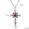 Dark Retro Gothic Cross Necklace - Cyberpunk Choker Pendant