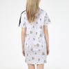 Puma Floral Print Letter Casual Sport Breathable Round Neck Short Sleeve Dress Women Dress White 532044-02