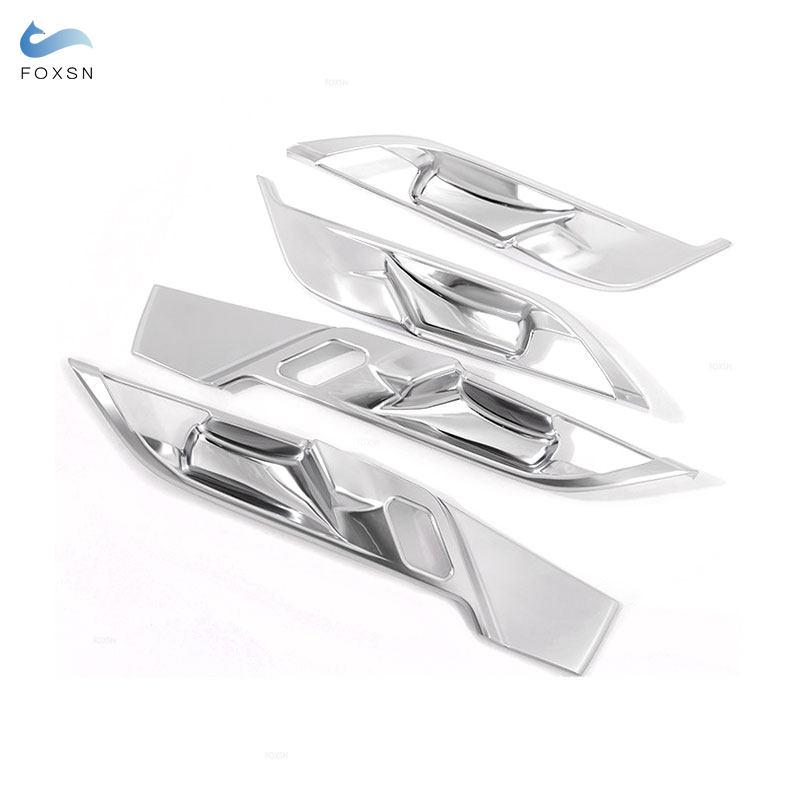 

Для BMW X1 F48 X2 F47 2016 2017 2018 4 шт. Стайлинг автомобиля внутренняя дверная панель чаша крышка отделка наклейка серебряный