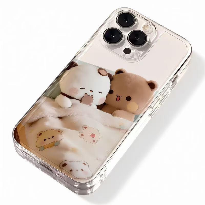 Cute bear for iphone17promax mobile phone case apple 16/14pro Japan and Korea 13/12/15/11x