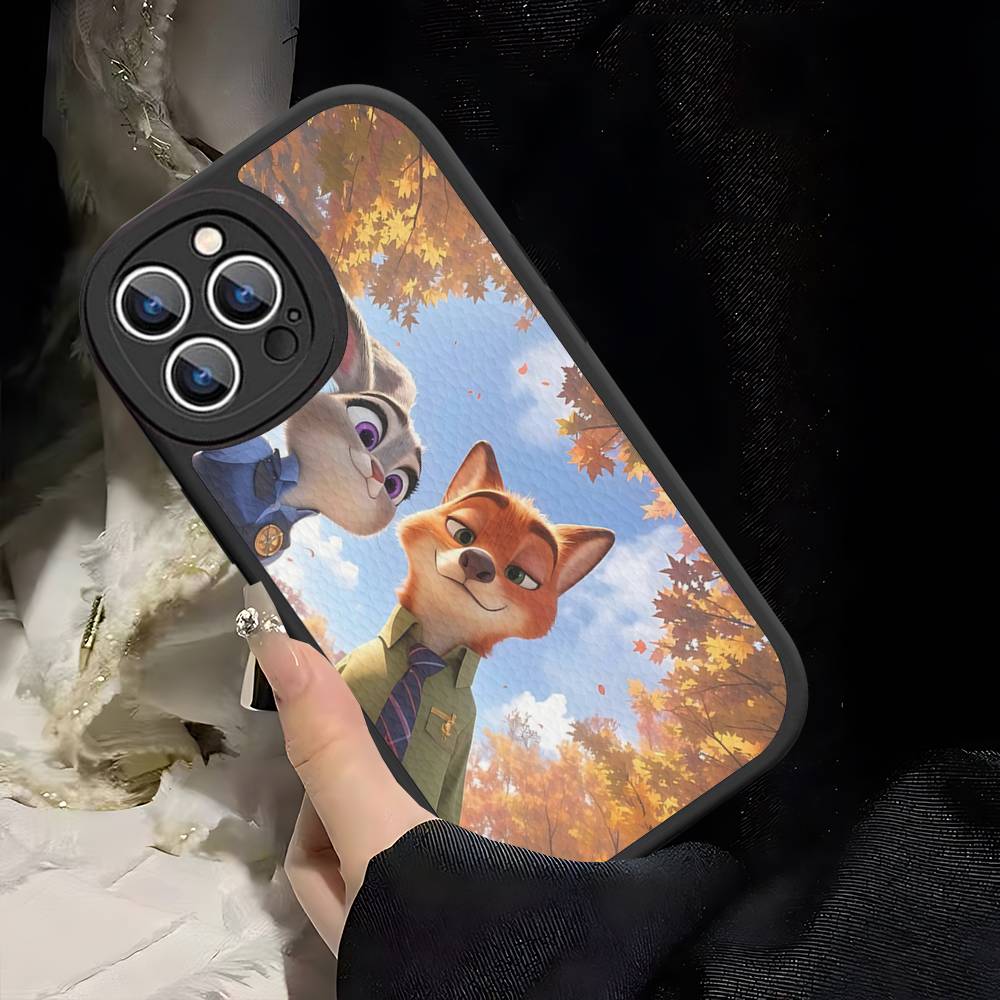 

Z-ZootopiaS 2 1 Movie PU Leather Phone Case For IPhone 16 15 14 13 12 11 Pro Max Plus Back Fundas iphone 12