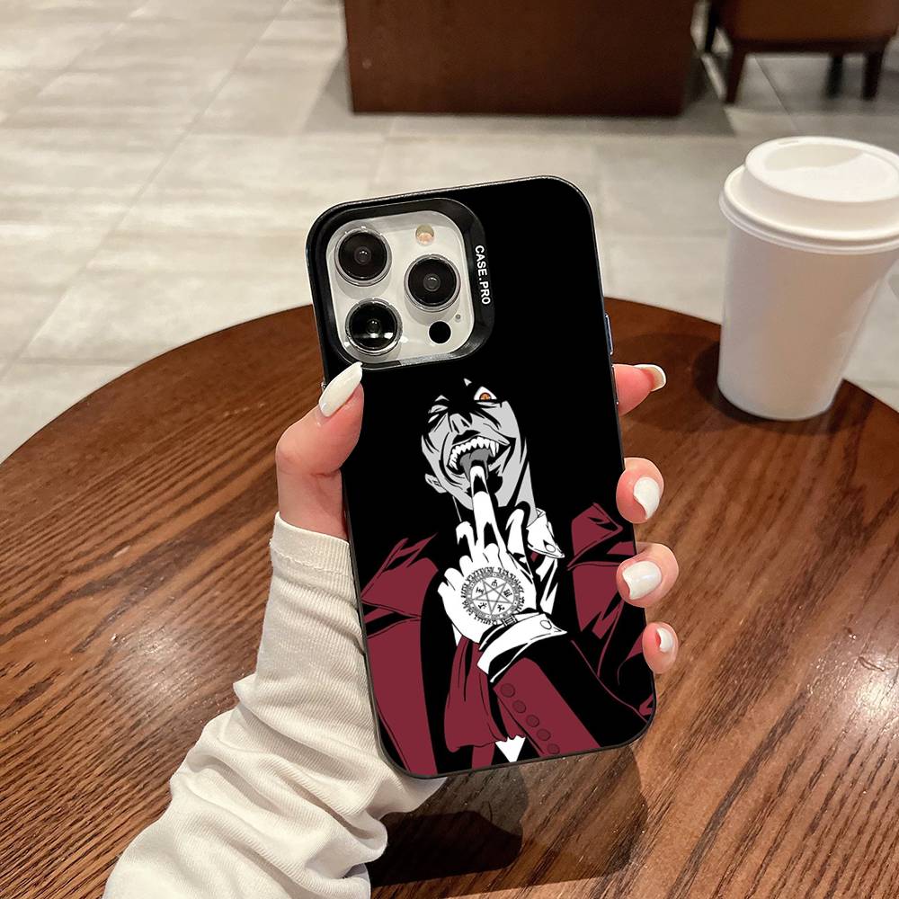 

Чехол для телефона Hellsing в стиле аниме ужасов для iPhone 17 16 15 14 13 12 11 Pro Max Plus Pro Цветной корпус iPhone 11