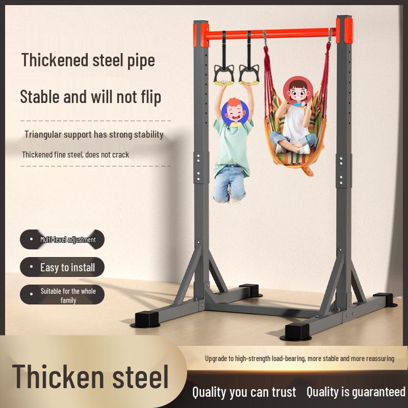 Pull-Up and Dip Bar for Indoor Fitness – Floor-Standing Children's Stretching and Hanging Equipment