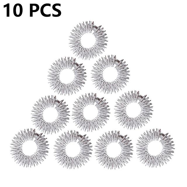 Non-Toxic 10 Pcs Spiky Sensory Rings Great Spikey Fidget Toys Finger Acupressure Massage Rings Therapy Finger Circulation Ring Adhd