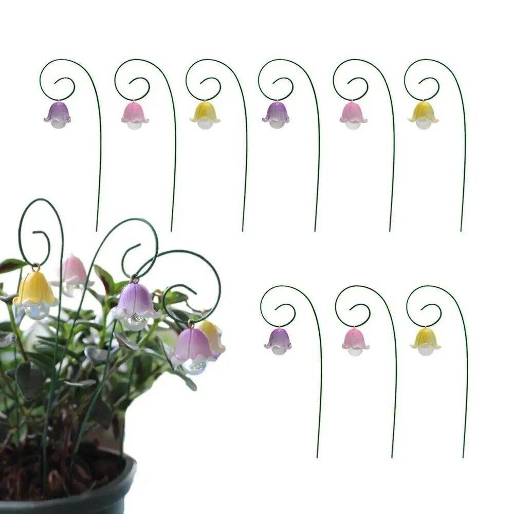 

9 шт., колья для земли с цветами, реалистичные колья для растений, очаровательные цветы, земляная вставка