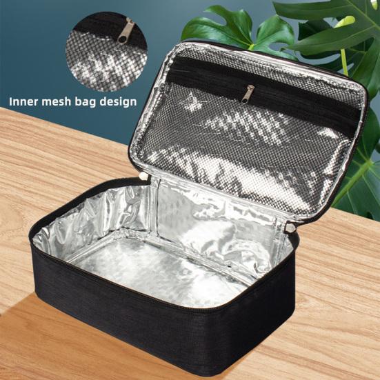 Insulated Lunch Bag for Adults Kids 3.2L Compact Oxford Fabric Thermal Tote Portable Leakproof Food Container Carrier for Office School Picnics