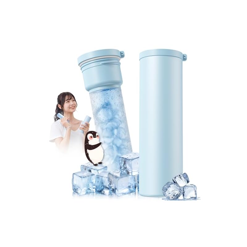 Ice Pack with Thermos-like Structure [-5°C Freezing Gel] Heatstroke Prevention, Heat Relief, Neck Cooling, 150ml Large Capacity Mini Ice Pack, Water