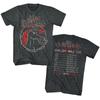 Bill & Ted's Wyld Stallyns Meest Uitstekende Wereldtour Locaties 89 Heren T-shirt