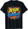 Jesus Is My Superhero Christian Faith Comic Cross T-Shirt Unisex T-Shirt