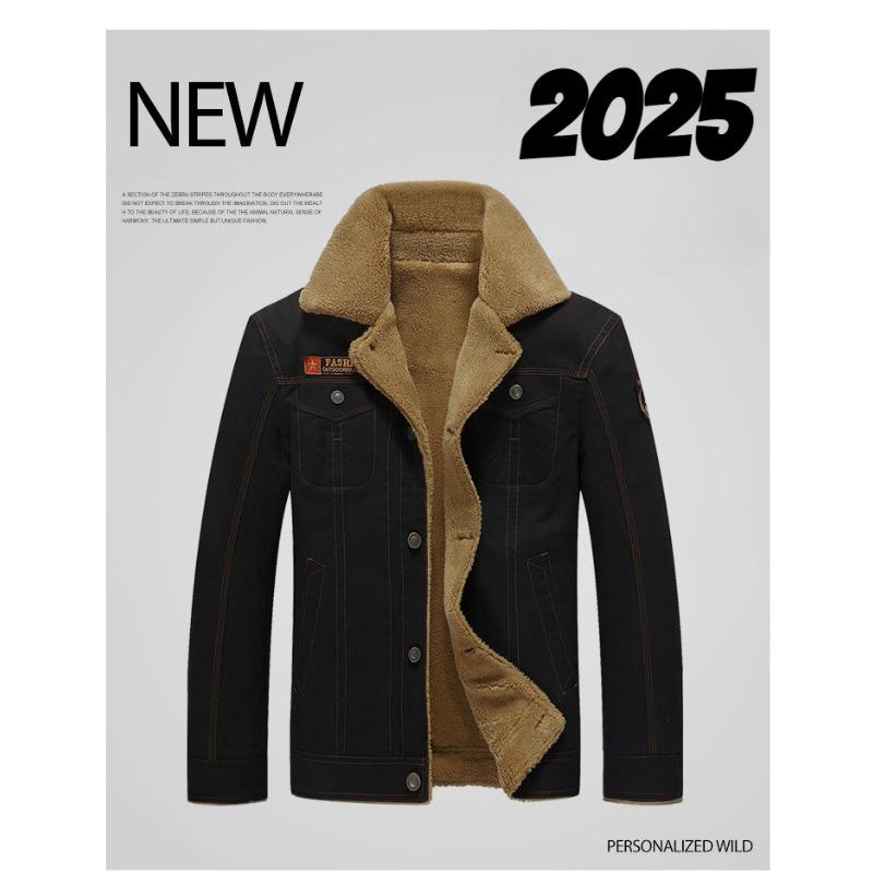 Winter Leisure Cotton Single-breasted Youth Side Seam Insert Bag Thickened Spot Fit Green Solid Color Jacket Windproof