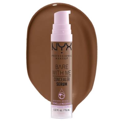 NYX PROFESSIONAL MAKEUP Bare With Me Concealer Serum, Mocha, 0.32 Ounce