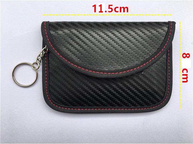 2024 RFID Carbon Fiber Car Key Shield & Phone Anti-Radiation Bag