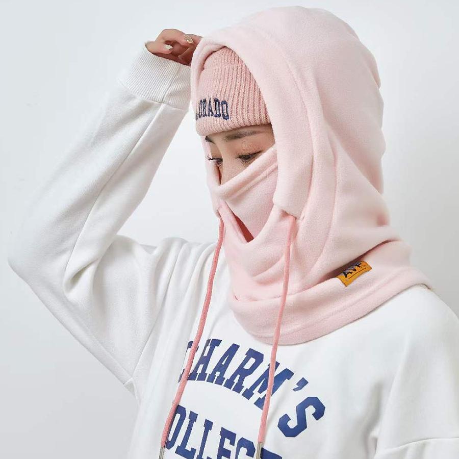 Men and Women Outdoor Cycling Masks for Neck Protection and Cold Protection Integrated with Velvet Face Protection Ski Pullover Hat