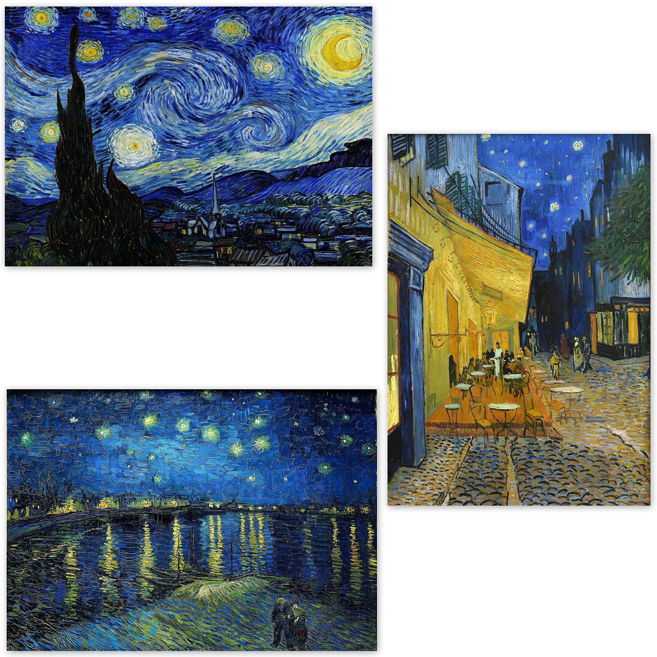 

A3 Painting in Interior Art Famous Painting Cafe Terrace at Starry Night Over the Poster, size, (Made Japan), Poster, Wallpaper, (Van Gogh, Night,