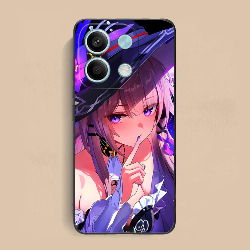 HSR Herta Matte TPU Mobile Phone Case for Xiaomi Redmi Note 14 13 12 11 S Pro Plus 4G 5G Colorful Printing Cover