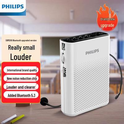 Philips SBM200 Portable Voice Amplifier & Bluetooth Speaker CN Plug (adapter Included)