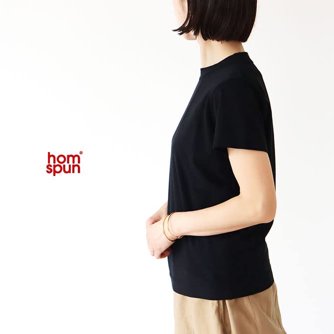 homspun Jersey Short Sleeve 6271 Women's T-Shirt (Black) (Small, Black)