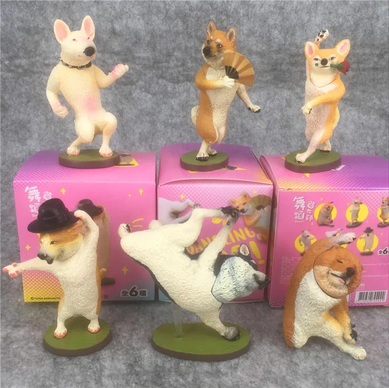 Kawaii Cute Animal Life Dance Dog | Cute Dancing Puppy Gifts Toy Model Anime Figure Collect Ornaments For Kids Adults Children's Birthday Gift Holiday