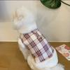 Plush Dog Warm Coat Winter Clothes for Small Dogs Teddy Bichon Puppy with Leash Hole Dogs Clothes Dog Jacket Pet Clothes