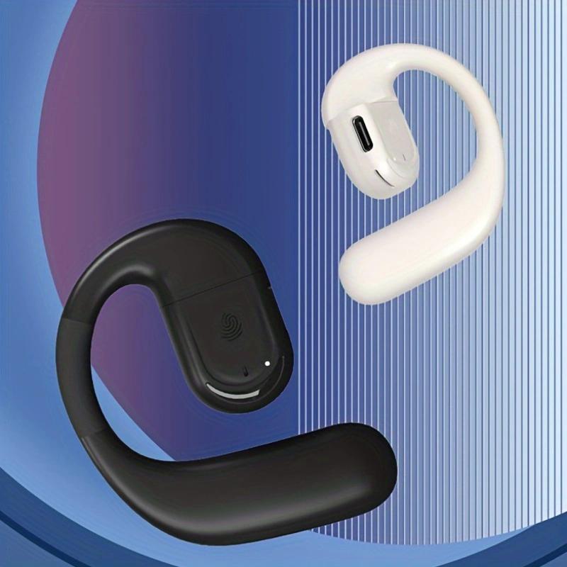 1PC Fone de Ouvido Bluetooth 5.4 para Negócios Sem Fio Fone de Ouvido Único com Microfone Mini Gancho de Orelha Estéreo Fone de Ouvido Musical para Telefone