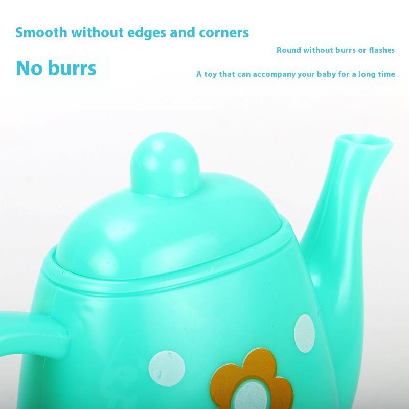 1 Set Teapot Teacup Food Pretend Play Toy Kids Simulation Tea Kit Kitchen Afternoon Tea Toys For Boy Girl Birthday Gift