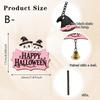 Cartoon Ghost Skull Halloween Door Decoration Sign with Bells Attached To The Door Hanging Chain