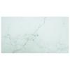 Vidaxl Blat Stołu, Biały, 120X65 Cm, 8 Mm, Szkło Z Teksturą Marmuru