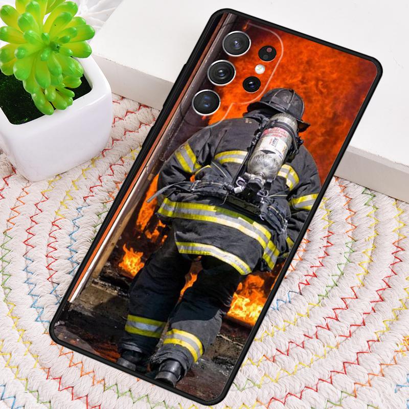 Fireman Firefighter Phone Case for Samsung Galaxy note 10 pro S26 Ultra S23 S24 FE S25 S21 S22 PLUS shockproof Cove