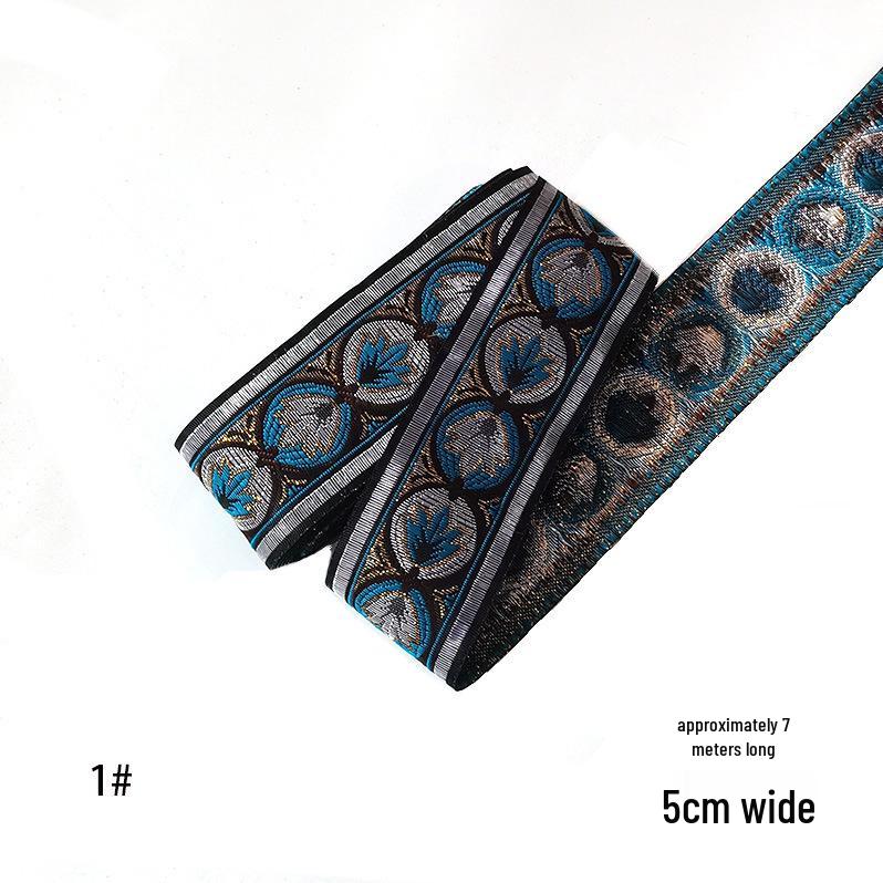 Xin Yuan 5cm Ethnic Yi Zhuang Mongolian Costume Ribbon Lace