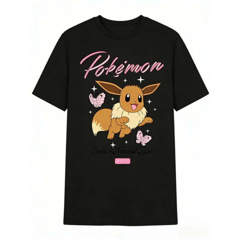 Pokémon Squirtle Evolution Printed Pure Cotton T-shirt Men and Women Spring/Summer New Collection Fashion Short Sleeved Shirt