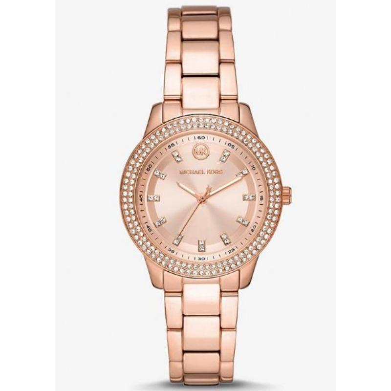 

Michael Kors Slim Runway Silver-Tone Stainless Steel Ladies Watch MK1058 розового золота