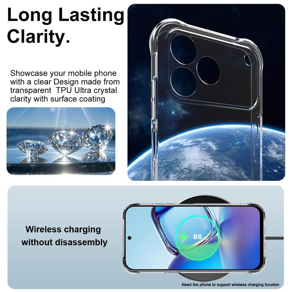 IMAK For ZTE Blade V80 Pro 4G/V80 Vita Case TPU Phone Cover Airbag Shockproof Protection