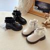 Children's Sweet Ankle Boots, Winter Girls' Fashionable Lace Bow and Fleece Boots