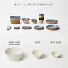 ideaco Bamboo Melamine Tableware Usumono Salad Bowl 22cm Sand White 302SWH