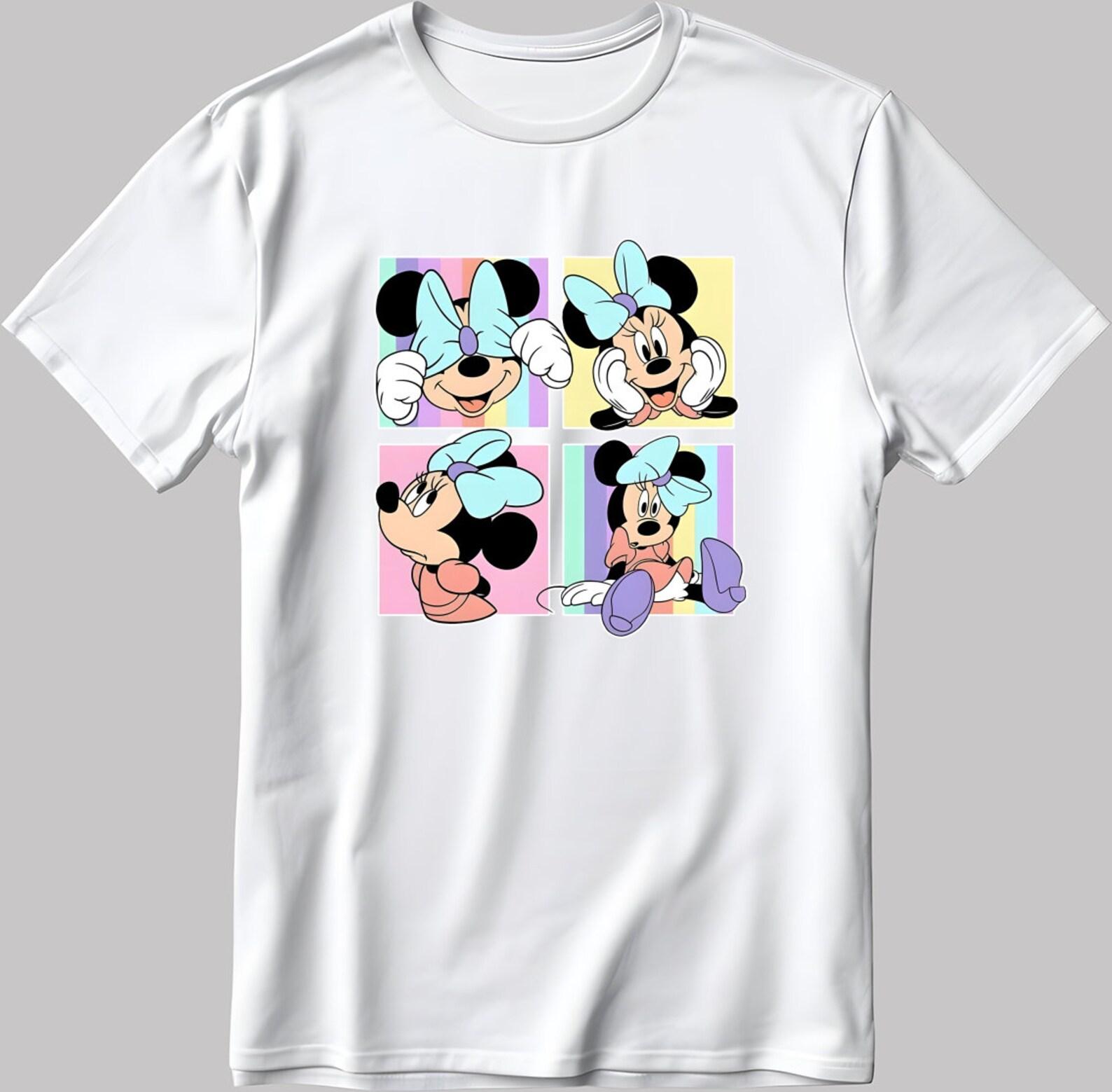 Minnie Mouse Moods Short Sleeve White-Black Men s / Women s T-Shirt N200 3XL