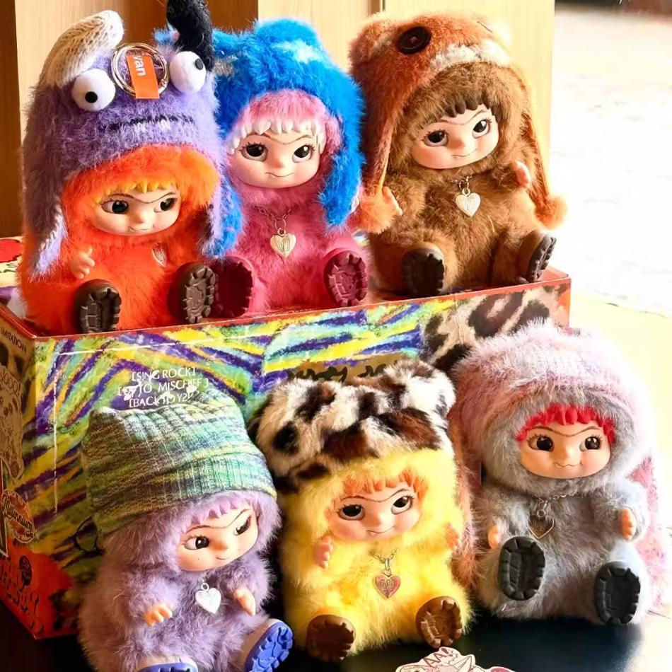 Wakuku пухнастий модний веселий подарунковий набір мила фігурка Wakuku коробка-сюрприз мила лялька підвіска лялька сумка-сюрприз подарункова іграшка