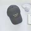 Korean Style Embroidered Letter Baseball Cap With Breathable Waterproof Sun Protection For Casual Wear