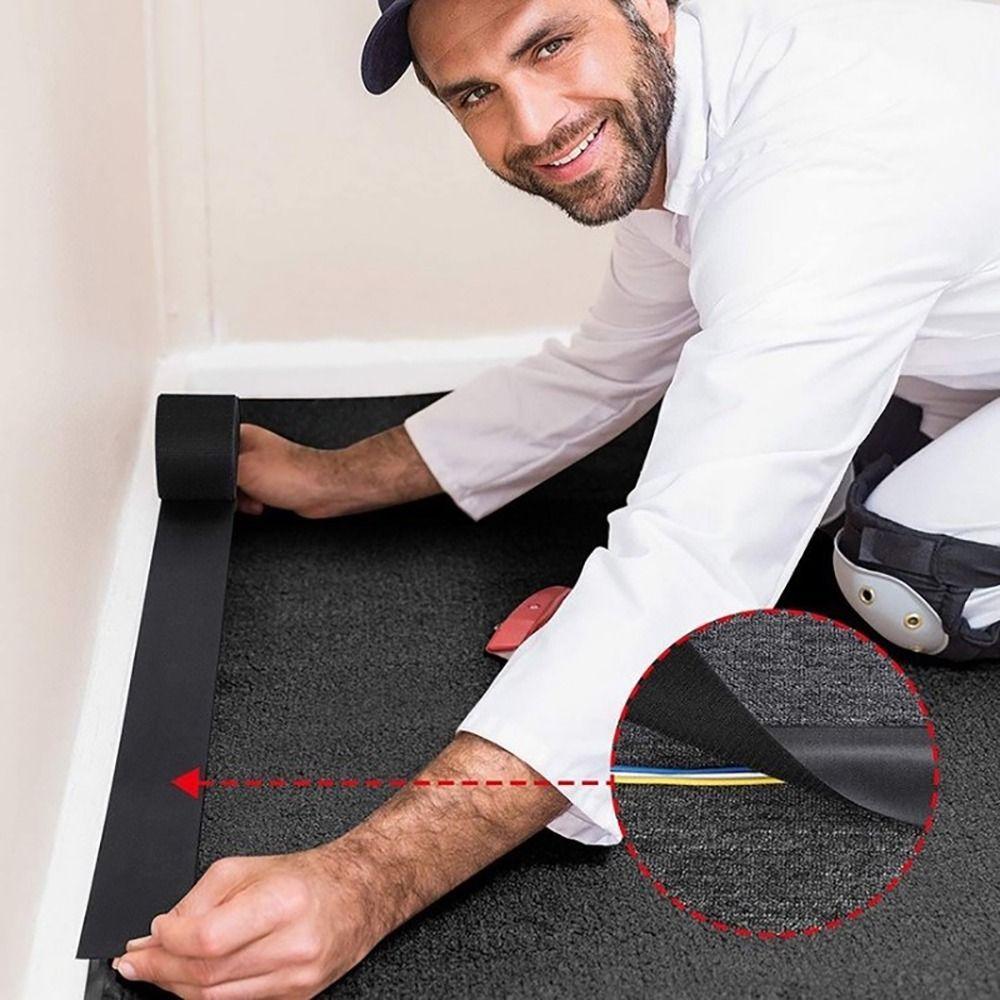 1 role nylonový lepicí kryt na kabely podlahová deka kabelová úchytná lišta pro podlahu/koberec/kufřík/stůl