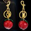 Peach Bag Charm Keychains Peach Accessories Gifts Cute Fruit Keyring Birthday Christmas Valentine Gifts For Women