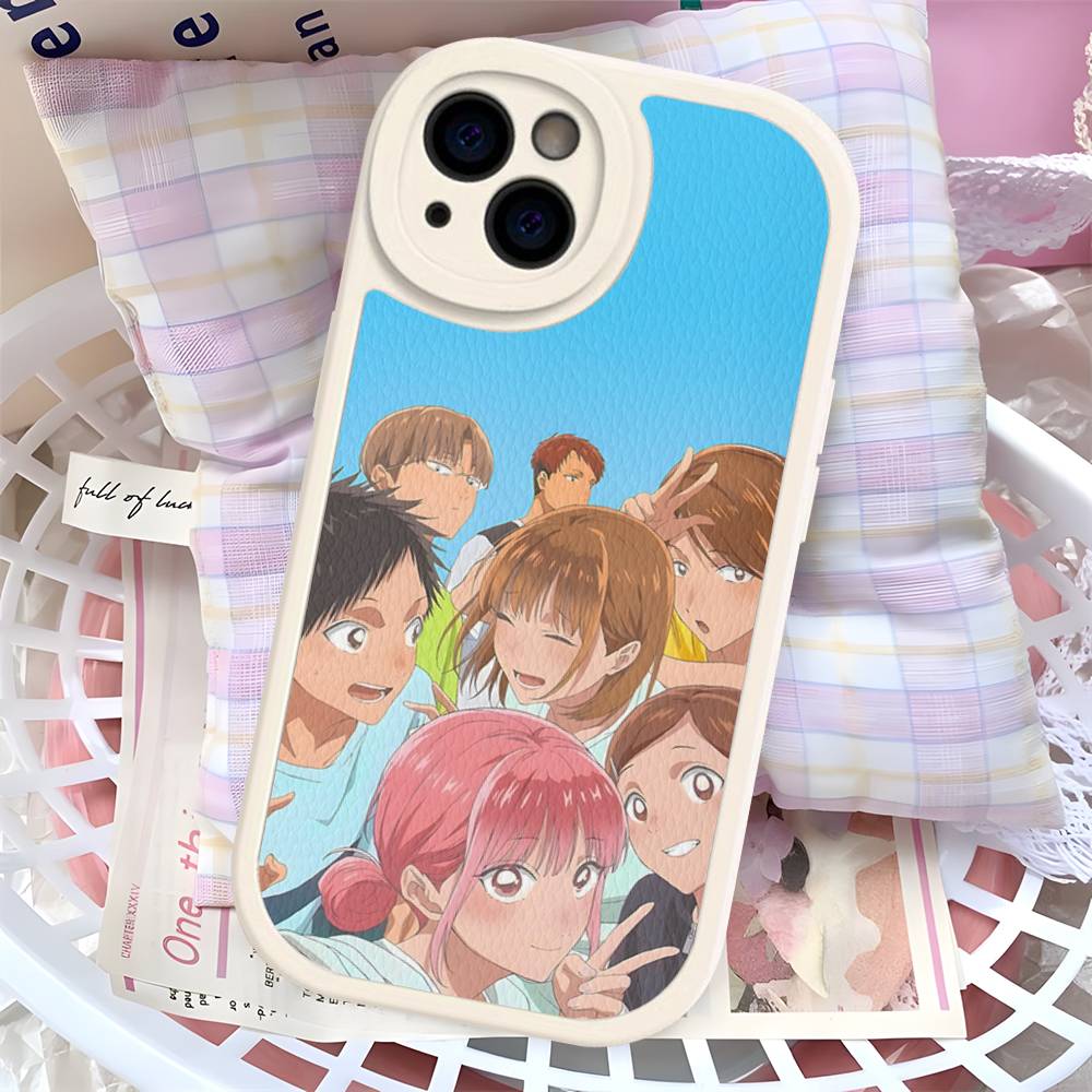 

Anime B-Blue Box Leather Phone Case for iPhone 15 14 13 Pro Max 12 11 16 Plus Phone Cover iPhone 14