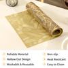 Leaf Hollow PVC Table Runner Bronzing Table Flag Non-slip Heat Insulation Placemat Dinning Table Mat Home Hotel Decor Tablecloth