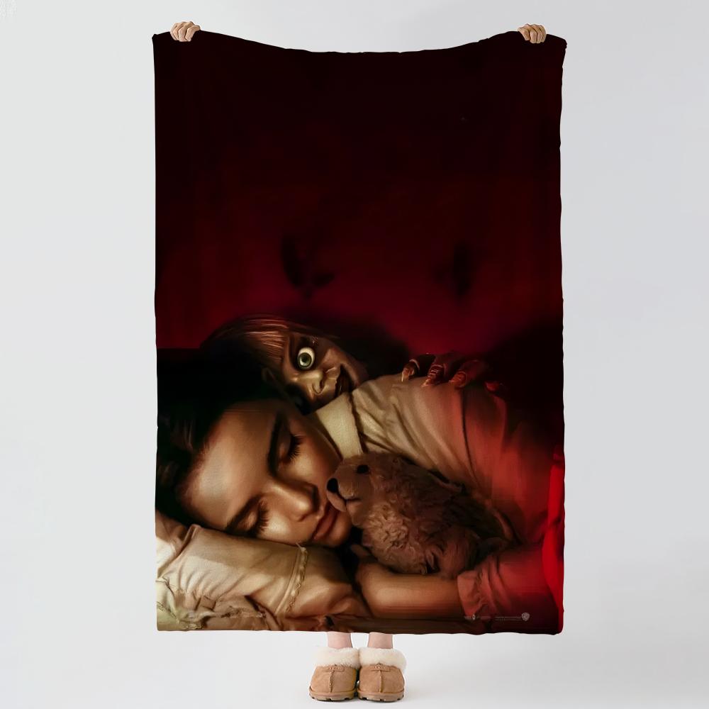 Movie A-Annabelle-E Throw Thick Comfort Flannel Quilt, Multi-scene Use Indoor Outdoor Daily Nap