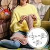3Pcs Adjustable Crochet Rings Adjustable Braided Smooth Surface Deform-resistant Cute Cat