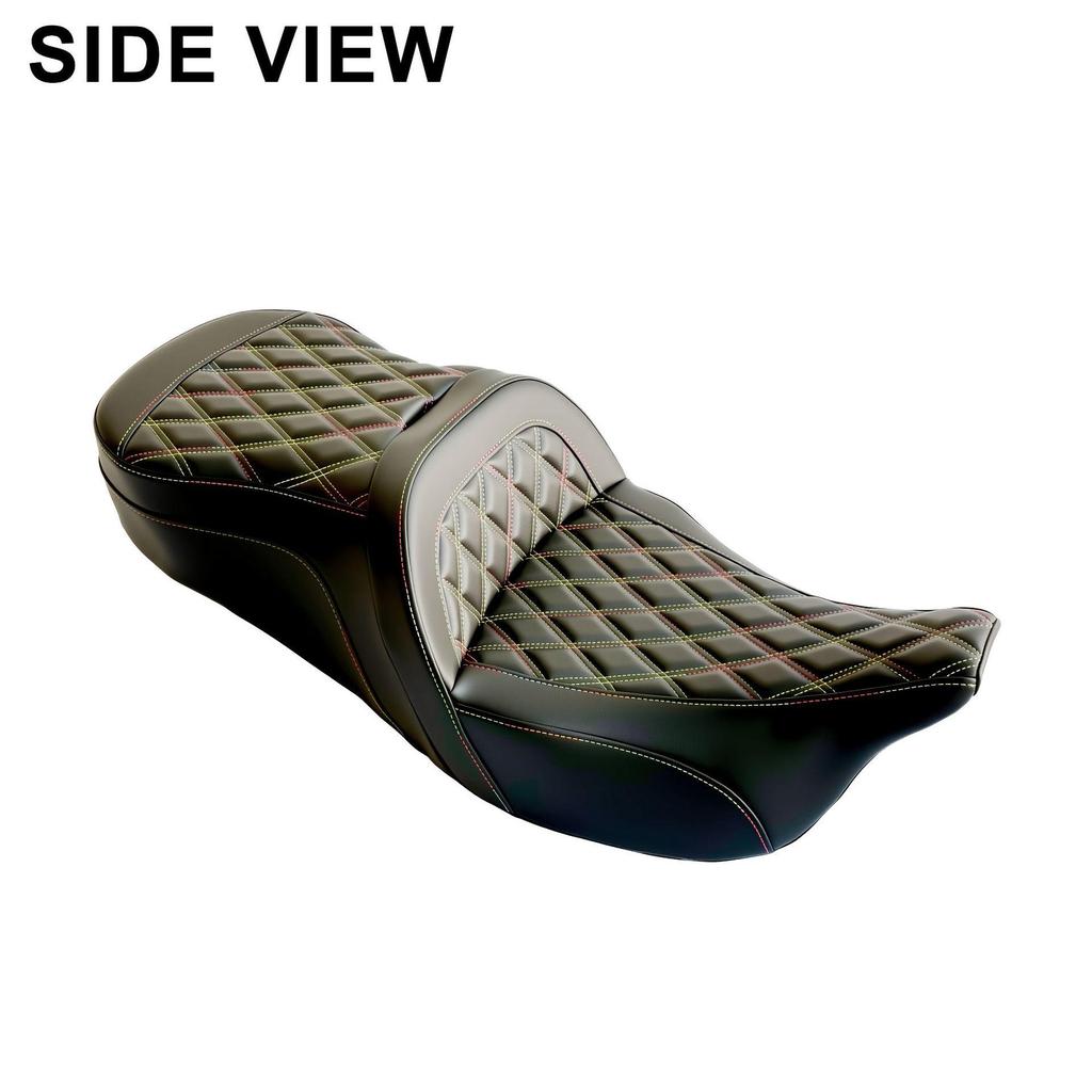 Harley 2008-2023 Road Glide/Street Glide/Road King Motorcycle Step Sofa Seat Cushion
