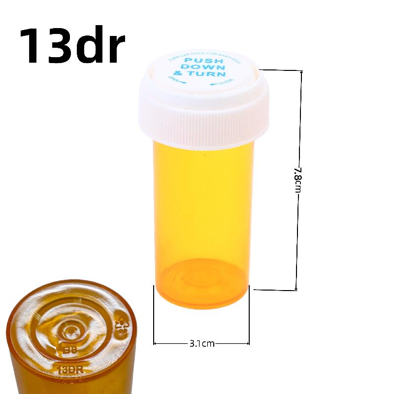 5/10/20 szt. Farmaceutyczny pojemnik odporny na dzieci, ale łatwy do otwarcia, Pusta plastikowa butelka z zakrętką dwustronną