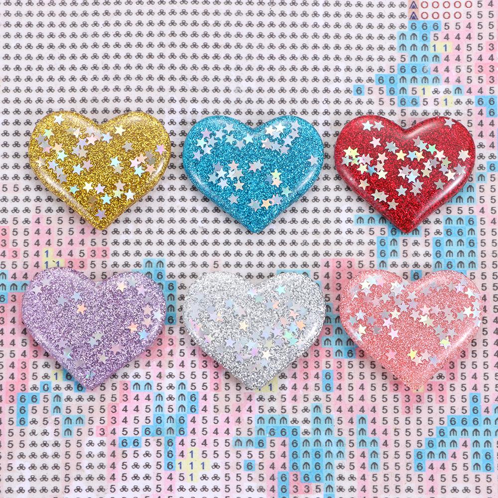 Pentagram Heart Diamond Painting Cover Holder Magnet Cover Core Fridge Magnet Star Diamond Painting Tool Cross Stitch Accessory
